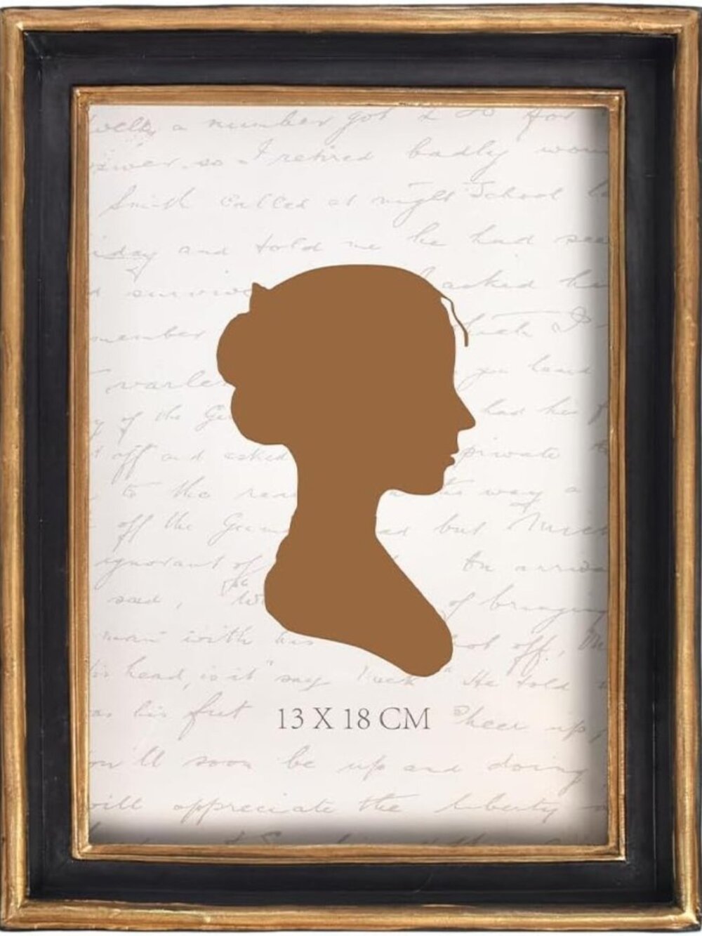 Elegant Vintage 5x7 Inch Antique Picture Frame, Glass Front, Tabletop & Wall